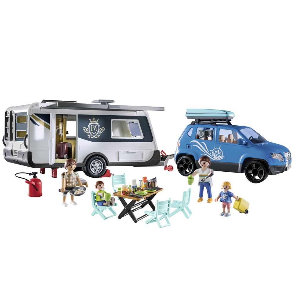 Campingvogn Med Bil - Playmobil  - 4008789714237