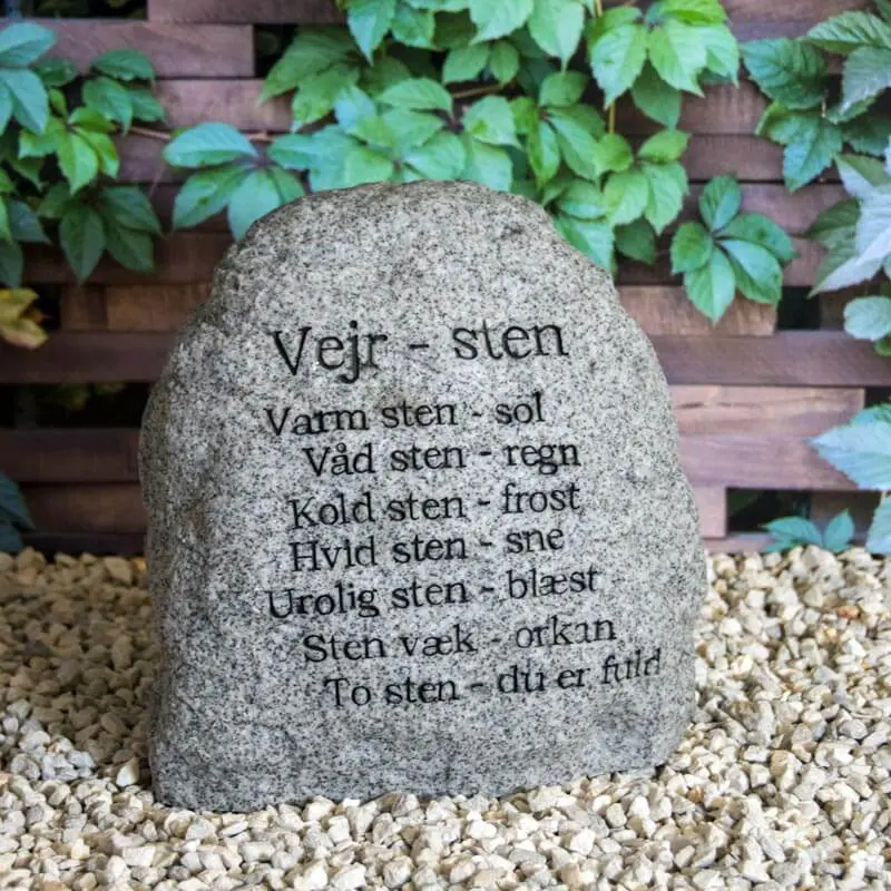 Sjov Vejrsten Letvægt Grå -