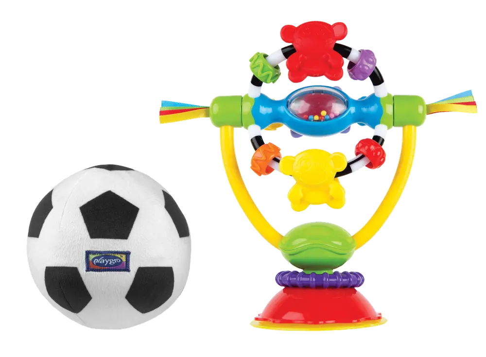 Gavesæt Sugekoprangle Fodbold - Playgro  - 9321104881373