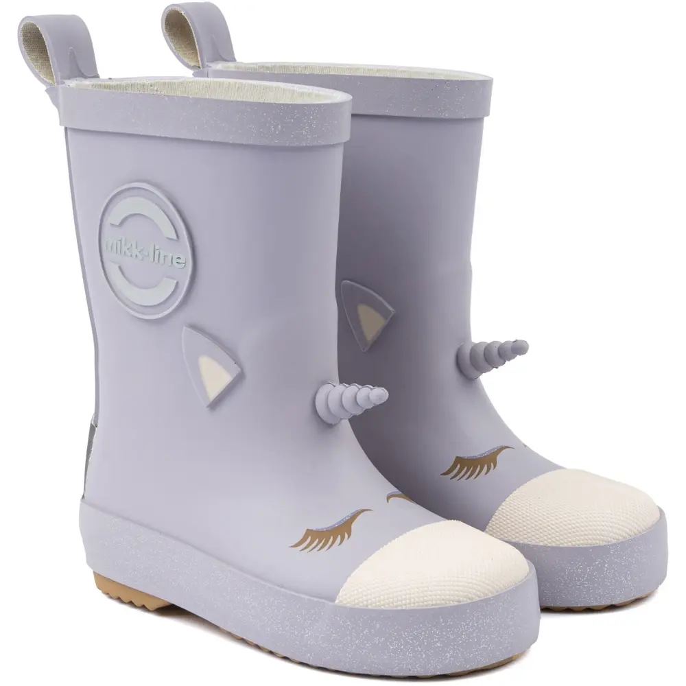 Lilla Gummistøvle Enhjørning Lavender - Mikk-line  - 5715073525538