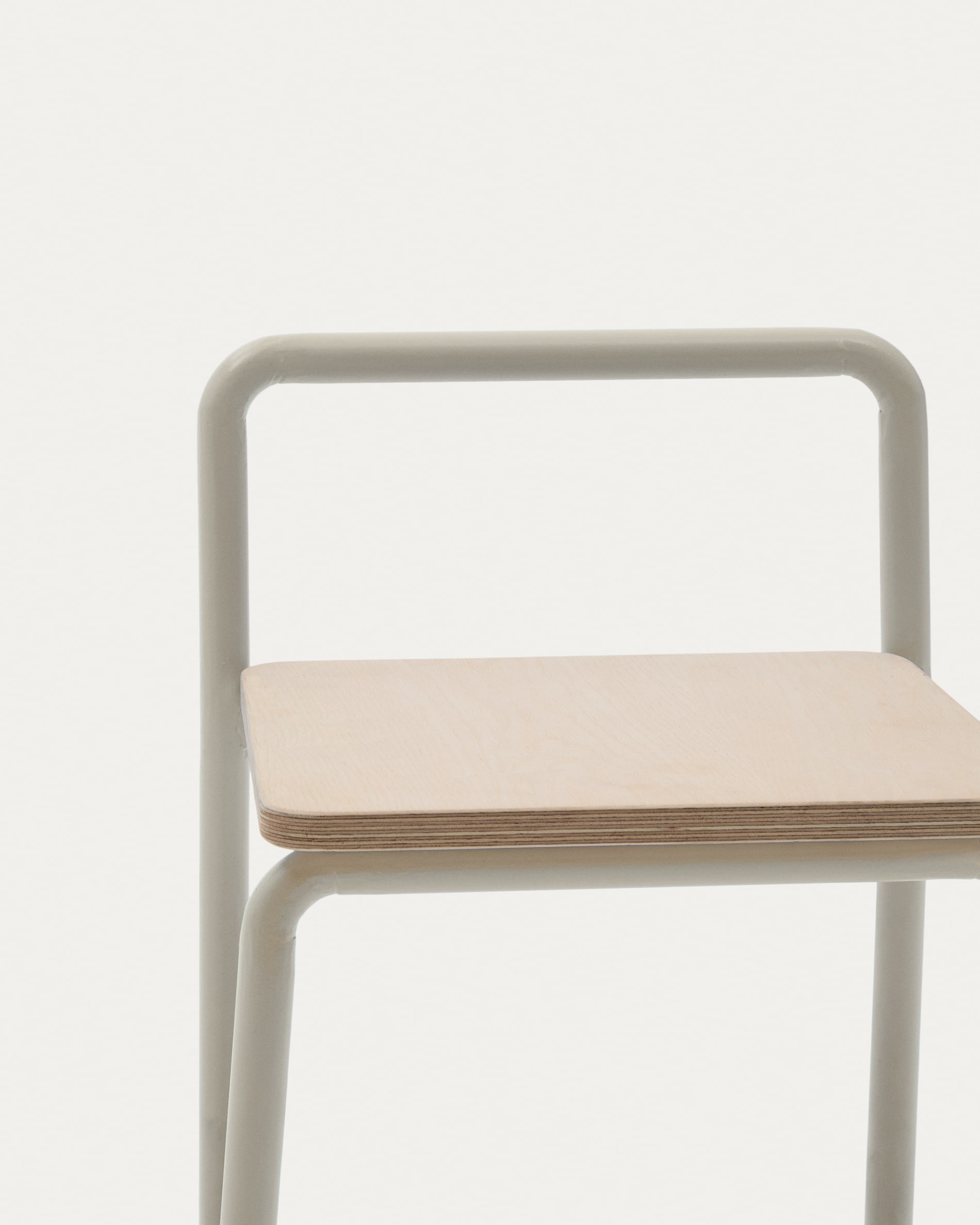 Beige Kave Home Tinn Stol Askefinr Med Metalstruktur - Kave Home  - 8433840946986