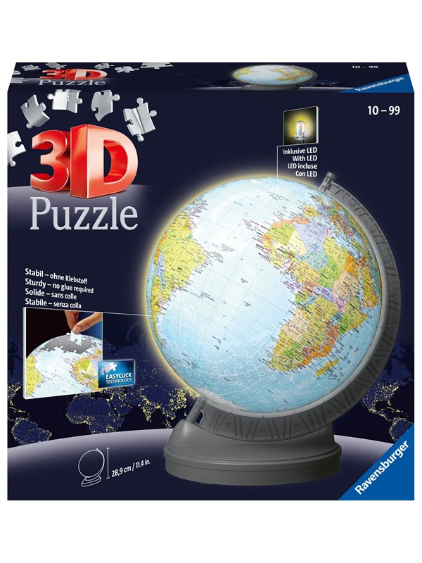 Ravensburger Globe With Light 540p Puslespil - Ravensburger  - 4005556115495