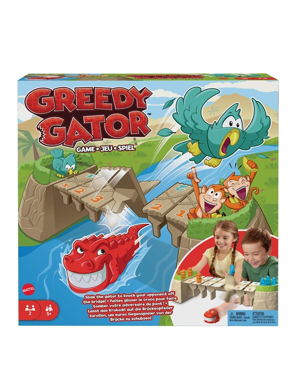 Mattel Games Greedy Gator Game - Mattel  - 0194735172412