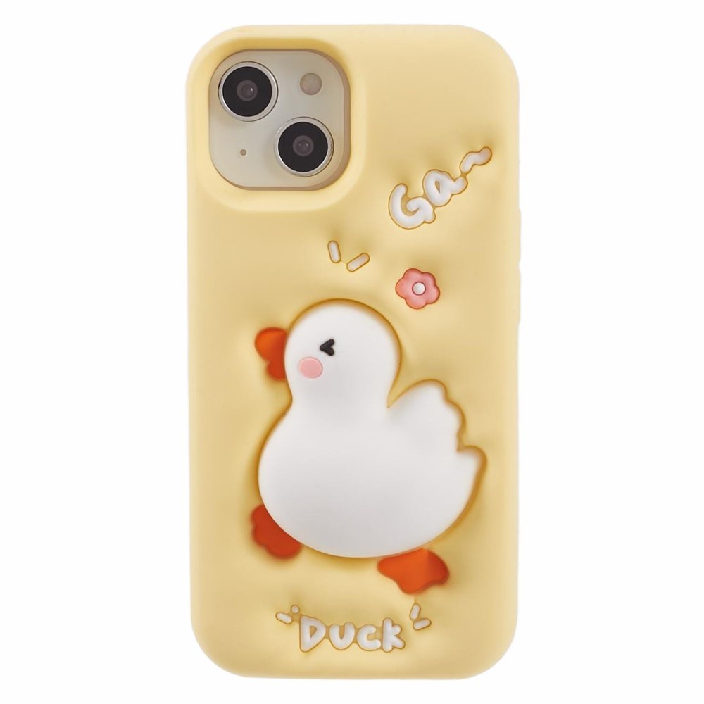 Eiderwood Iphone Silikonecover Med Andedesign Gul - Eiderwood