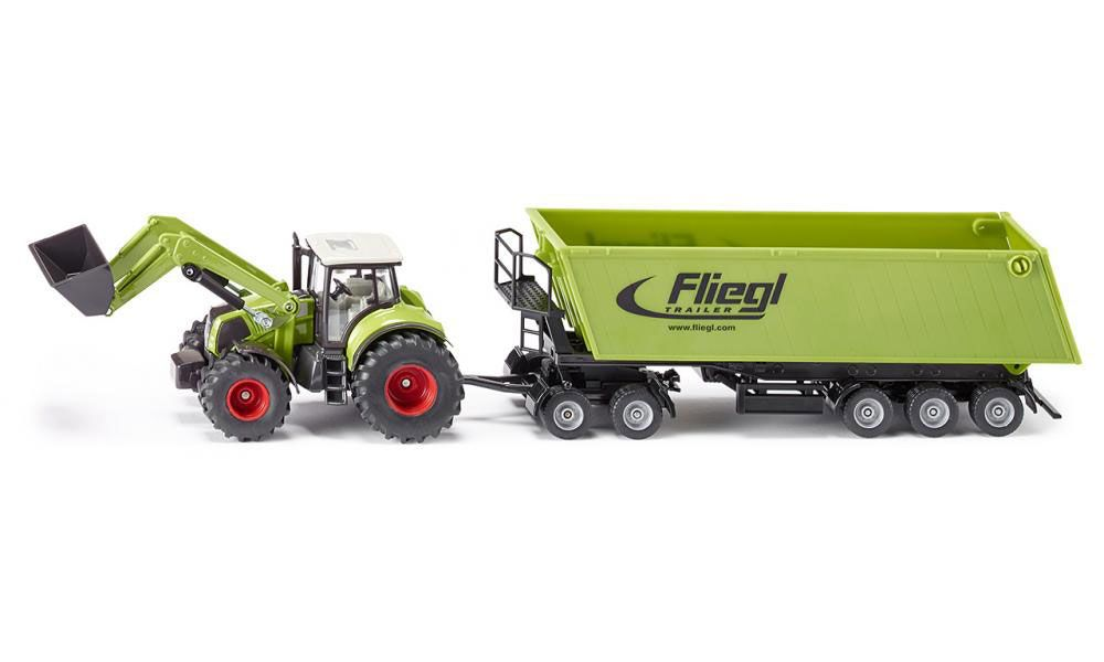 Traktor Med Frontlader Trailer - Siku  - 4006874019496