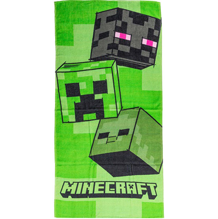 Minecraft Badehåndklæde 70x140cm - Minecraft  - 5905742054043