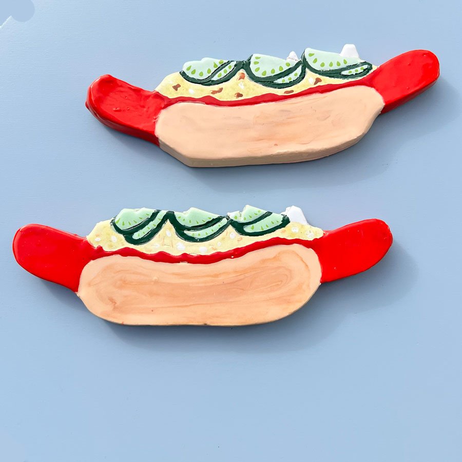 #1 Hotdog Vægophæng - Theclayplay