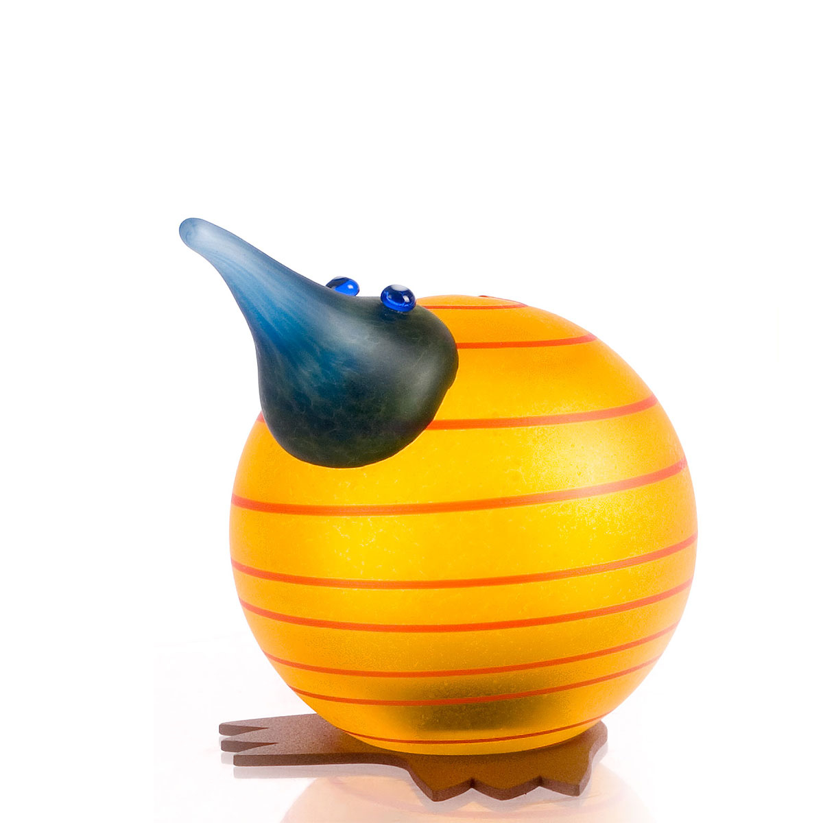 Glaskunst Kiwi Fugl Gul Sjov Flot Kunst Til Dekoration Glæde Fra Borowski - Borowski