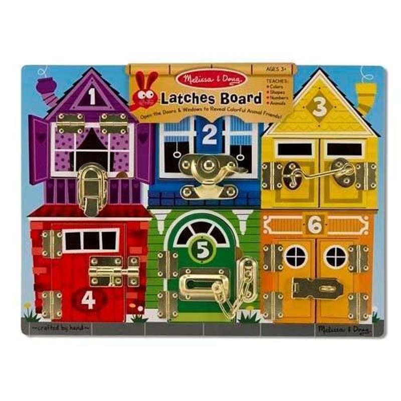 Melissa & Doug Låsebræt Træ -   - 000772137850