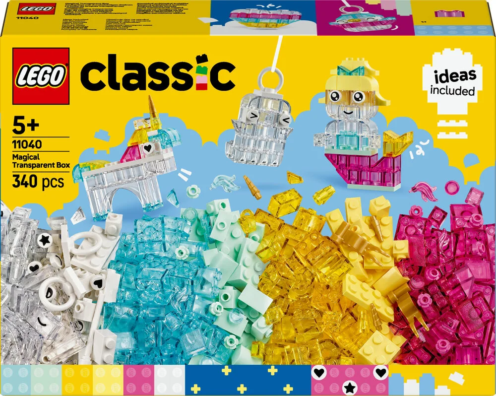 11040 Lego Classic Magiske Gennemsigtige Klodser - Lego  - 5702017822211
