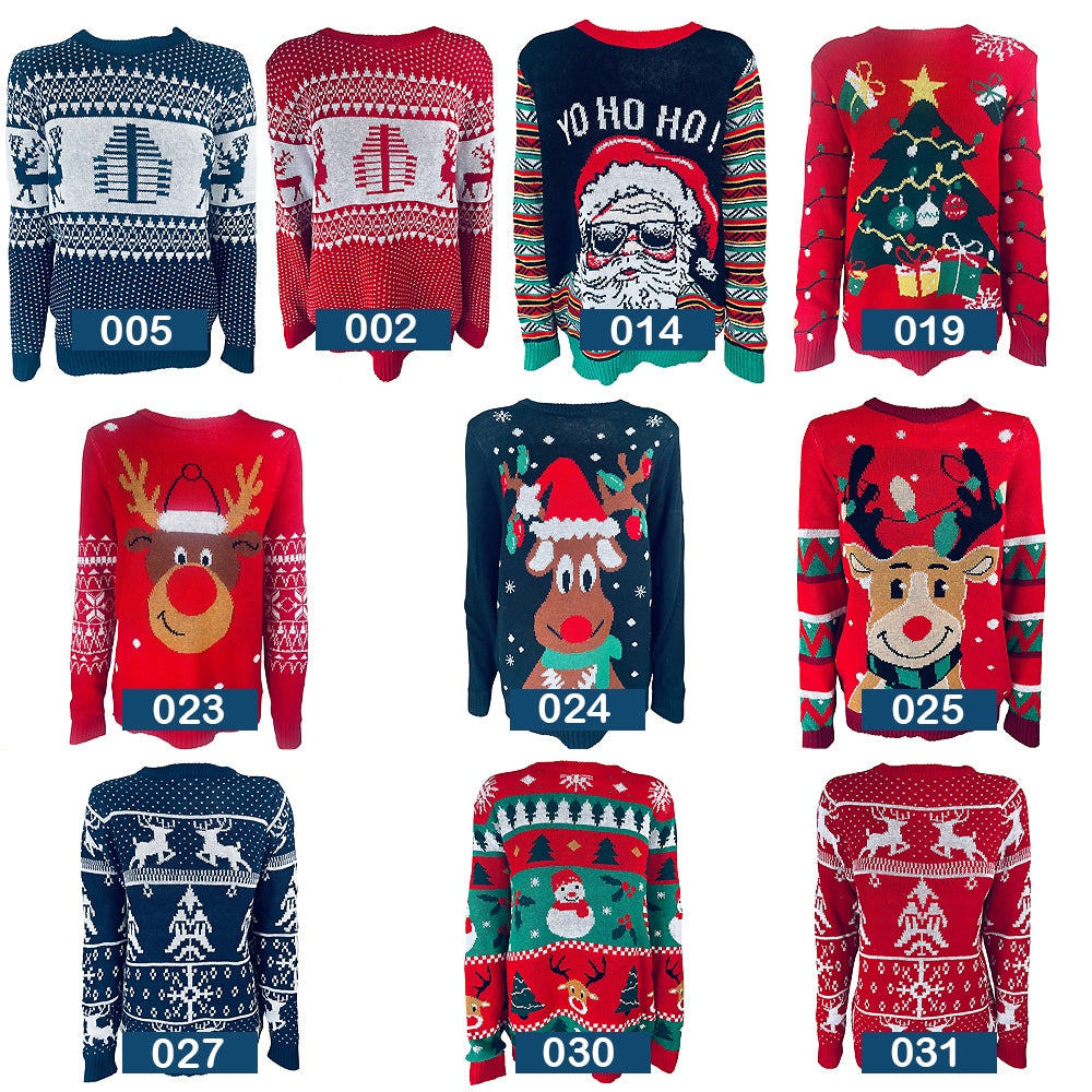 Jule Sweater Mange Sjove Modeller Farver 031 Large - Satana.dk