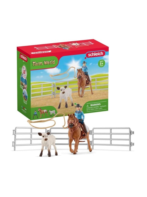 Schleich Cowgirl Team Sjov Med Lasso - Schleich  - 4059433473048
