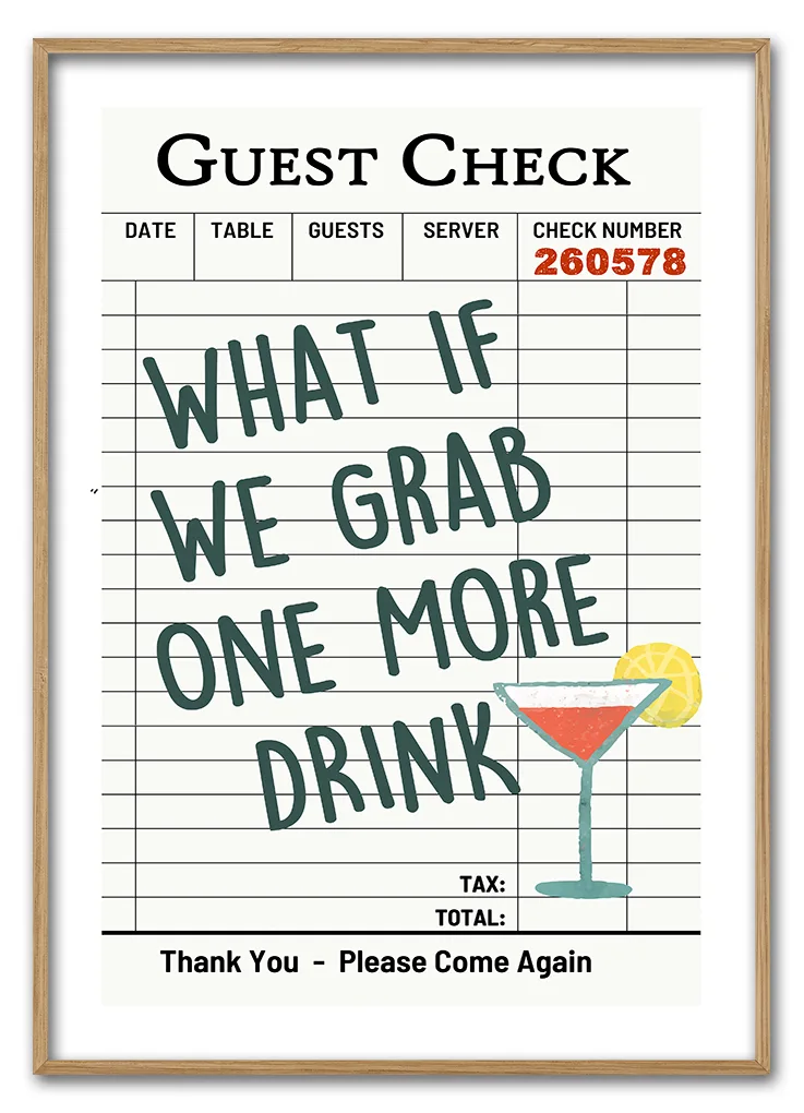 One More Drink 7x42 - Printogrammer