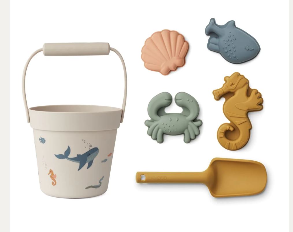 Liewood Dante Strandsæt Sea Creature Sandy - Liewood  - 8907548131663