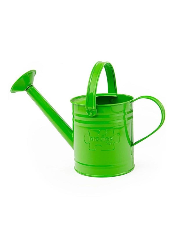 Grøn Bigjigs Green Metal Watering Can - Bigjigs  - 0691621652930