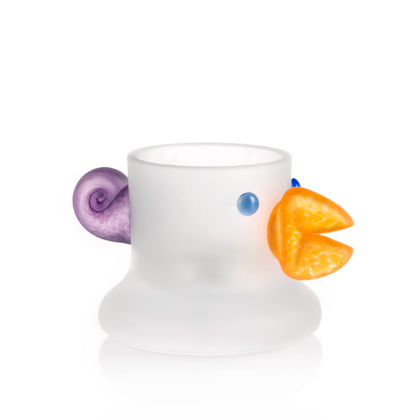Borowski Fyrfadslysestage i Glas – Farverig Kunstnerisk Design