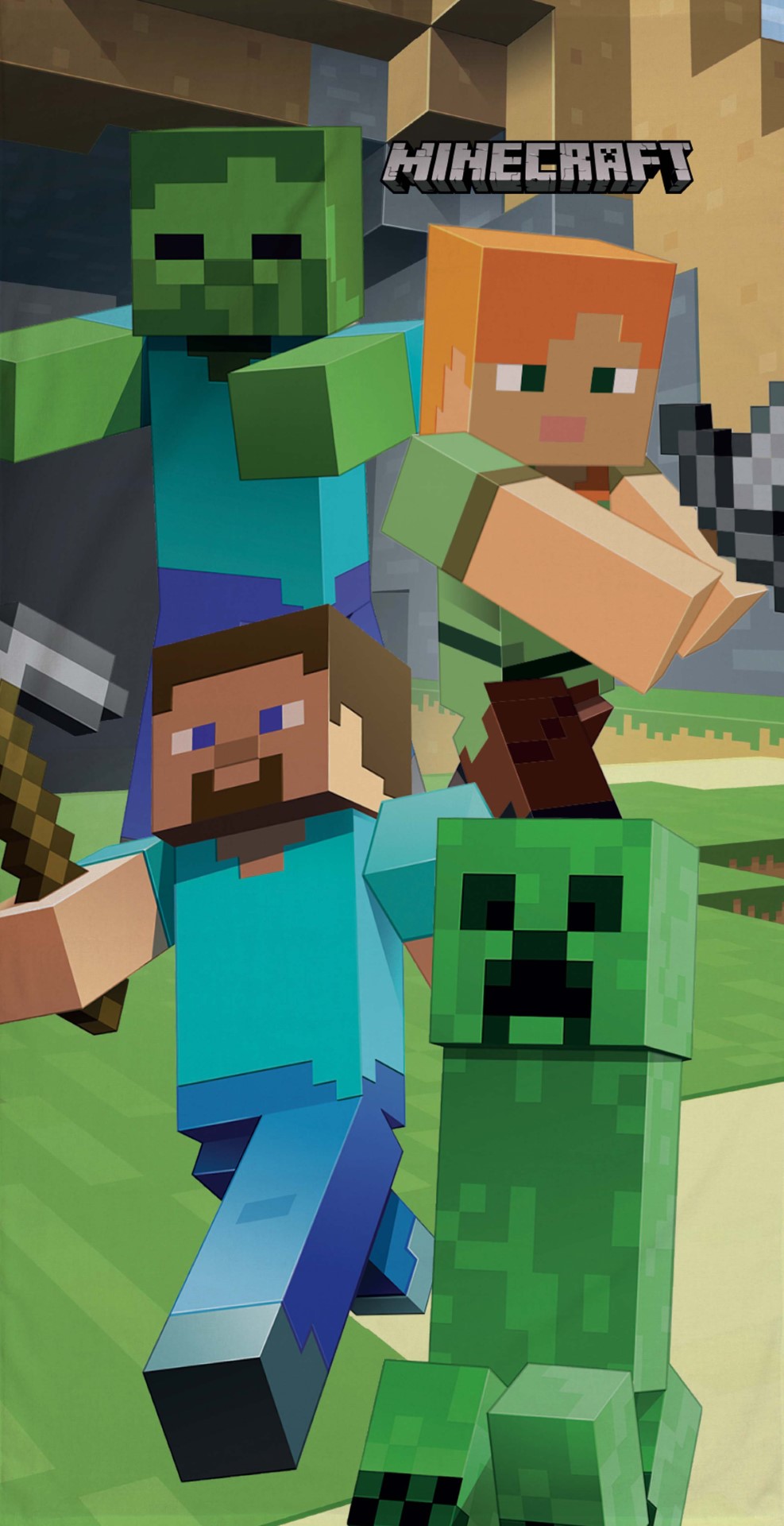 Minecraft Badehåndklæde – Sjovt design til pool og strand!