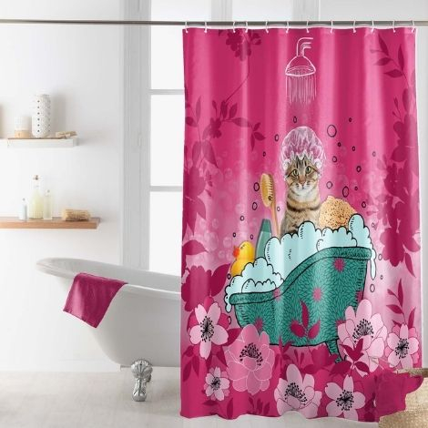 Pink Badeforhæng -   - 3574388013312